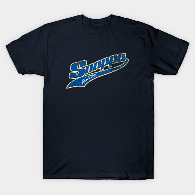 Snappa Blue & Gold T-Shirt by drunkdevo